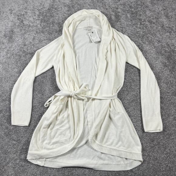Barefoot Dreams Sweater Womens Small Wrap Pockets Cozychic Ultra Lite Ivory - Picture 1 of 16